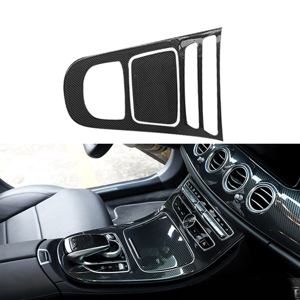 LHD For Mercedes-Benz E-Class W213 2018-2023 12Pcs Carbon Fiber Interior Kits Cover Trim