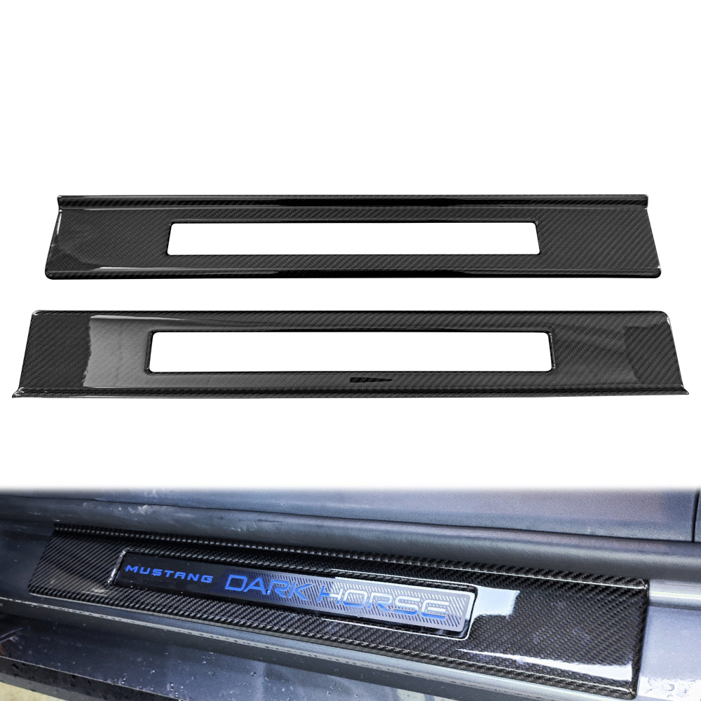 For Ford Mustang 2015 2016 2017 2018 2019 2020 Carbon Fiber Door Sill Protector