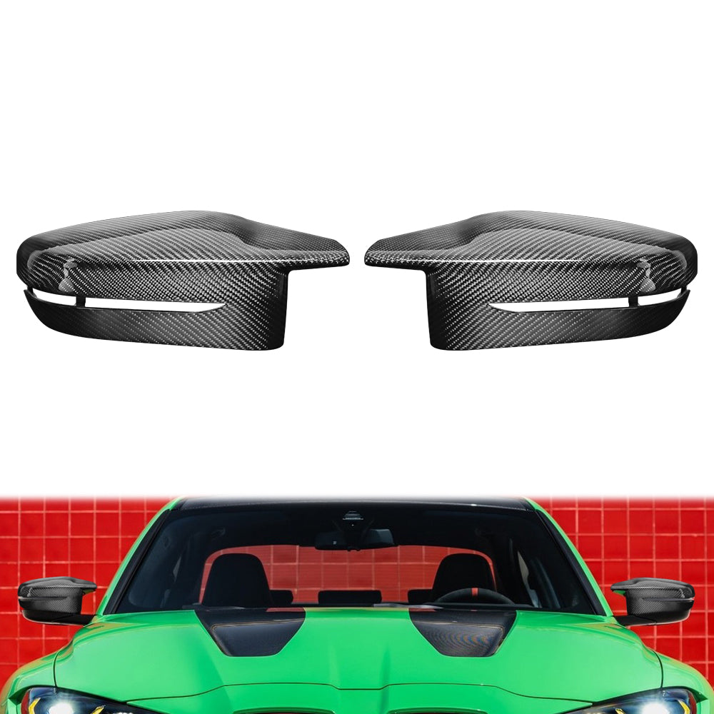 For BMW M3 G80 M4 G82 G83  2021+ Dry Carbon Fiber Rearview Mirror Cover Replacement