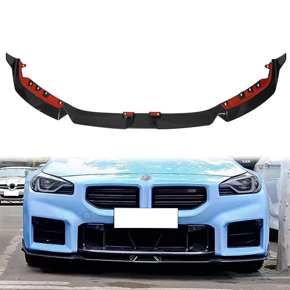 For BMW M2 G87 Dry Carbon 3-stage Front Lip