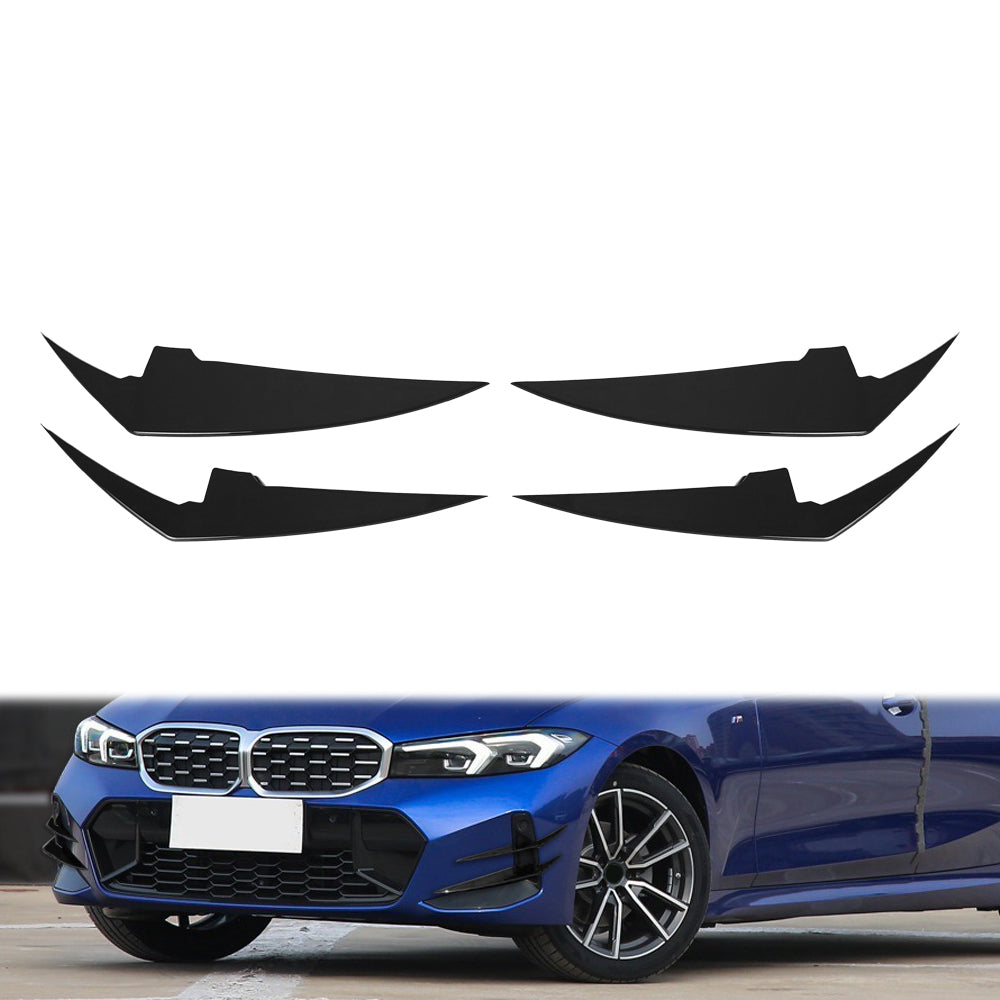 For BMW 3 Series G20 G21 LCI M Sport 2023+ ABS Material Front Bumper Flag Splitter