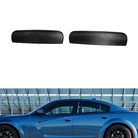 2017-2021 Dodge Charger Real Carbon Fiber Exterior Door Handle Covers