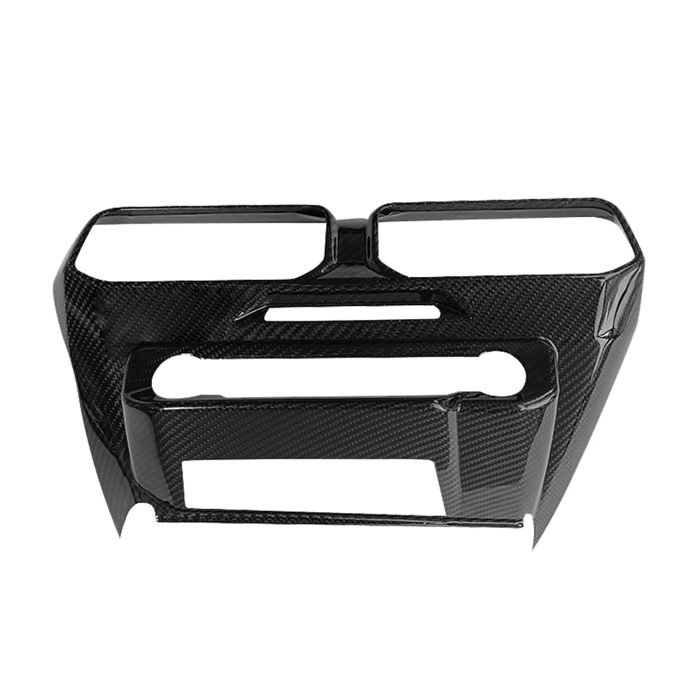 Dry Carbon Fiber add on style Multi-media Console Frame Cover Trim For Mustang darkhorse 2024