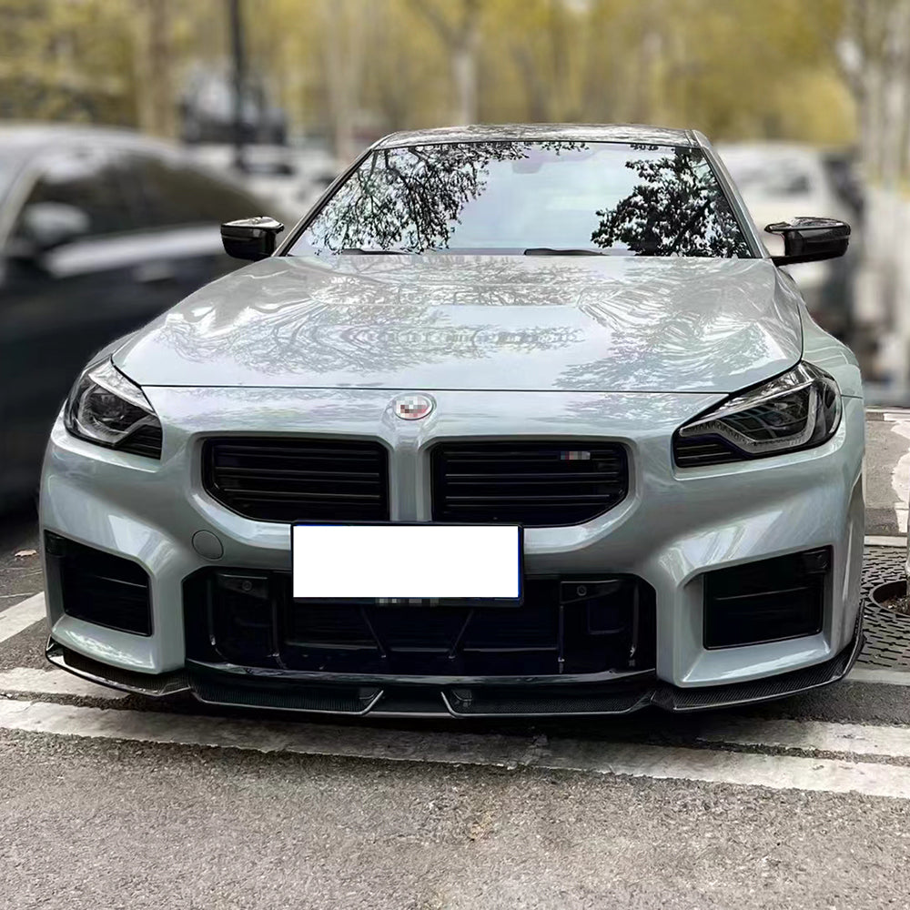 For BMW M2 G87 Dry Carbon 3-stage Front Lip