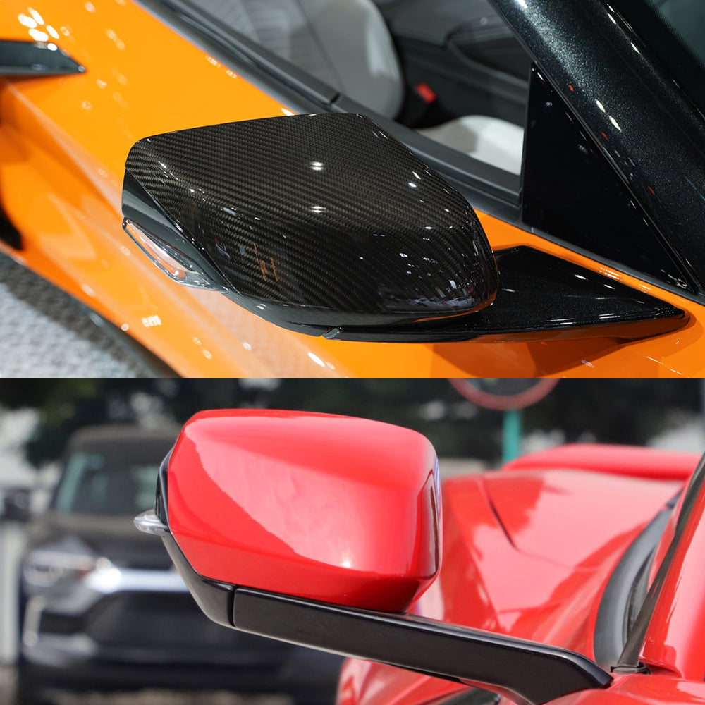 Exterior Carbon Fiber Mirror Covers | 2020-2024 C8 Corvette - Pair