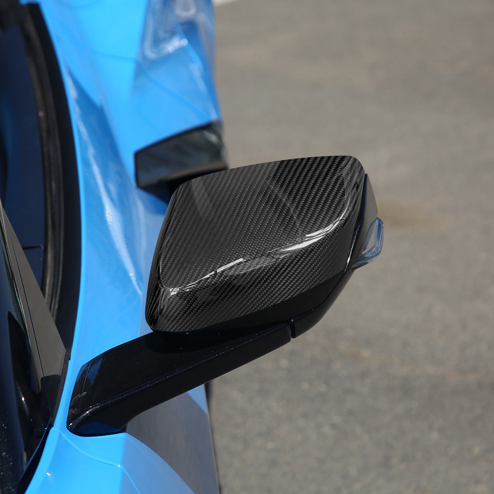 Exterior Carbon Fiber Mirror Covers | 2020-2024 C8 Corvette - Pair