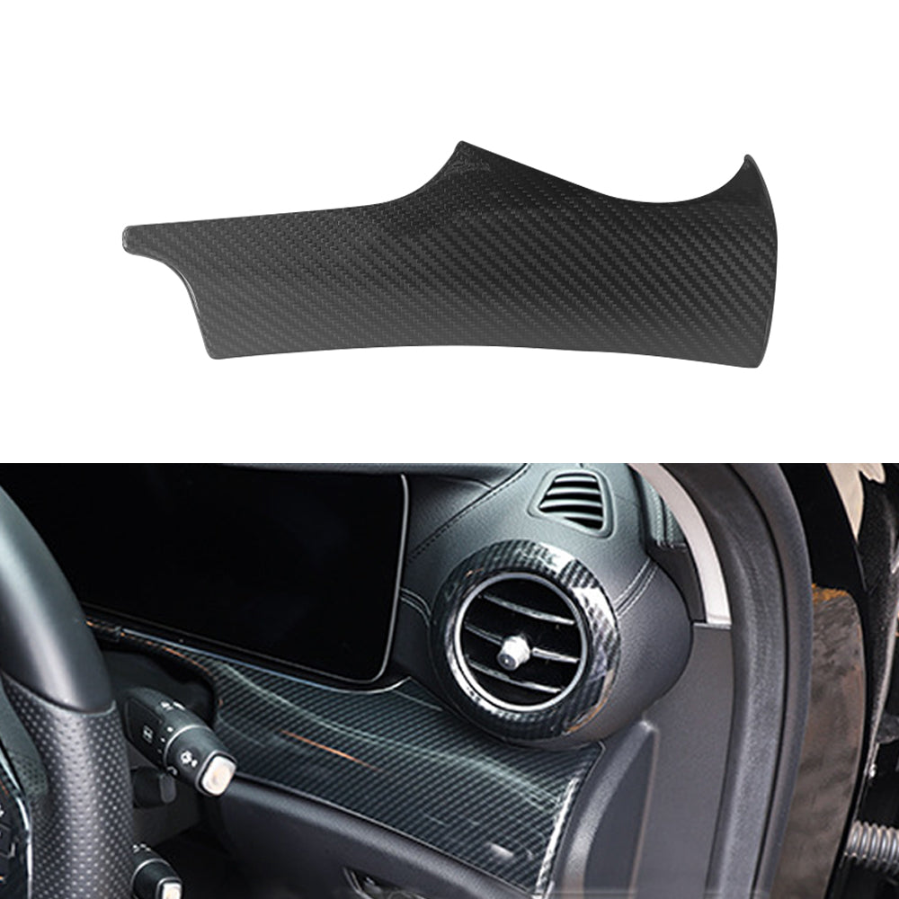 LHD For Mercedes-Benz E-Class W213 2018-2023 12Pcs Carbon Fiber Interior Kits Cover Trim