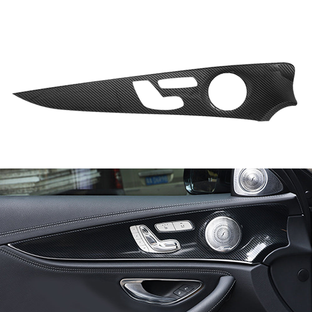 RHD Dry Carbon Interior Trims Center Dashboard Cover Door Panels for Mercedes E Class W213 E250 E350 2018-2023