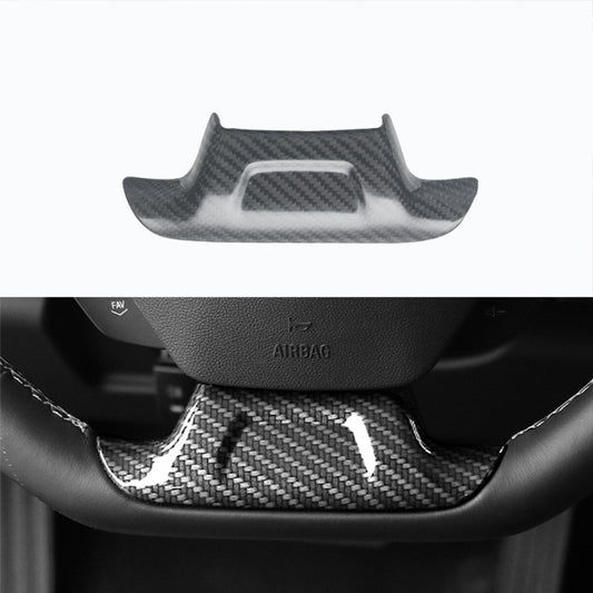 2016-2024 Camaro Carbon Fiber Lower Steering Wheel Emblem Trim Cover