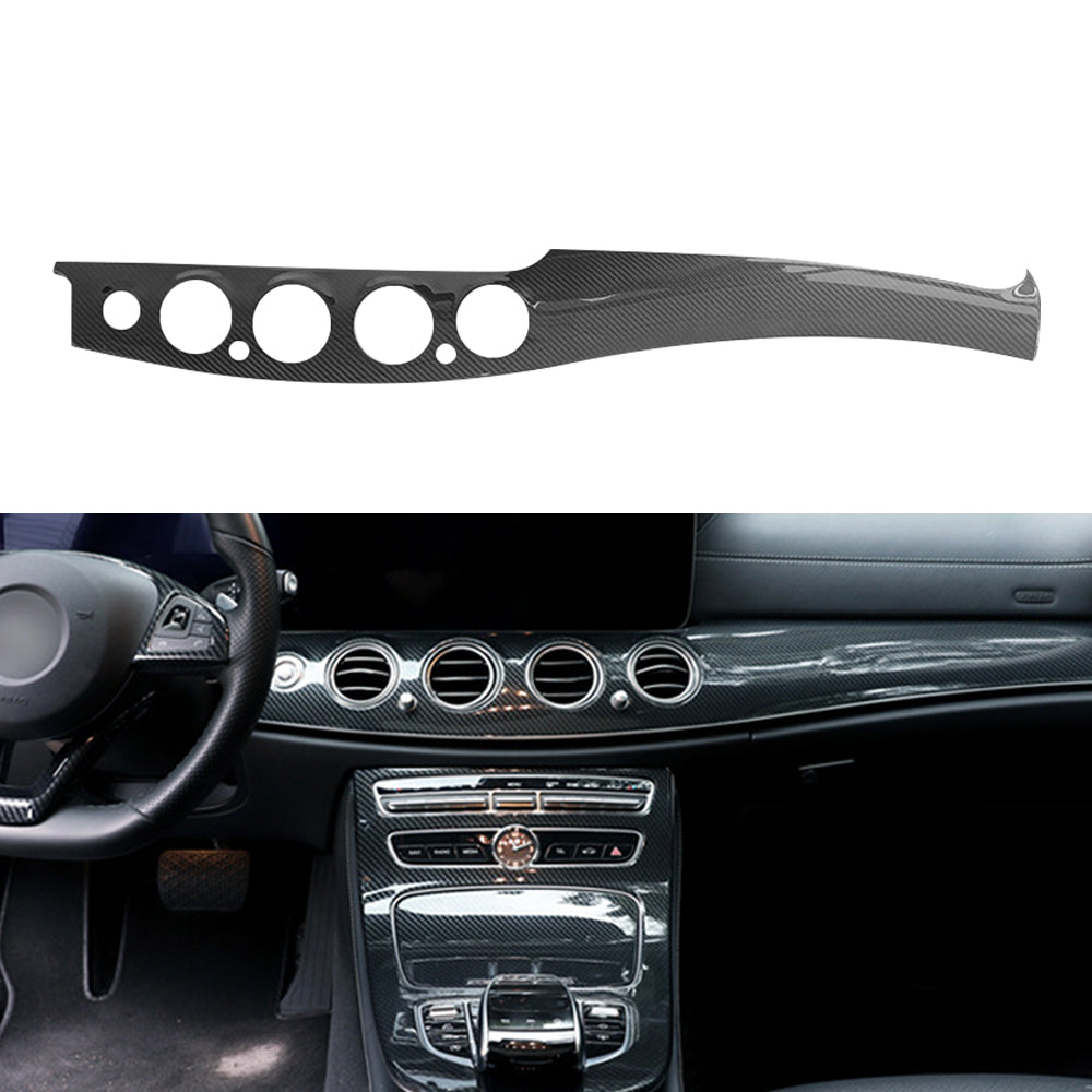 RHD Dry Carbon Interior Trims Center Dashboard Cover Door Panels for Mercedes E Class W213 E250 E350 2018-2023